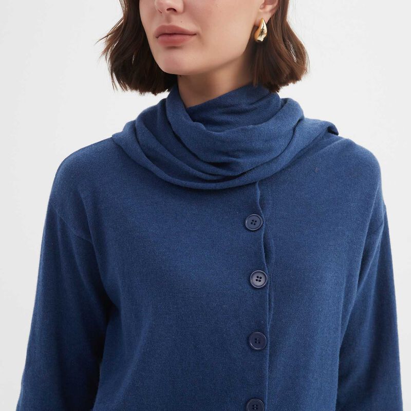 TIRELLI Wrap Collar Cardigan image number 2